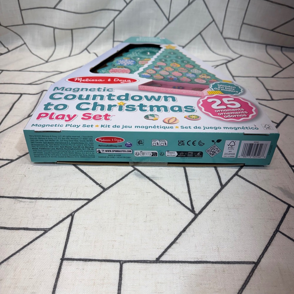 Melissa & Doug Countdown to Christmas Play‎ Set Kids OS Pink New Magnetic Wooden - Picture 7 of 7